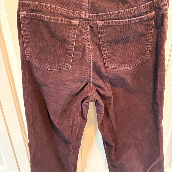 Eddie Bauer Vintage Women’s Size 10 Corduroy Natural Fit Pants Burgundy Maroon - Picture 7 of 8